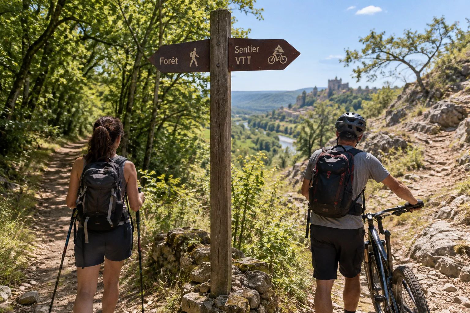 Hiking trails or mountain biking paths: choosing your terrain