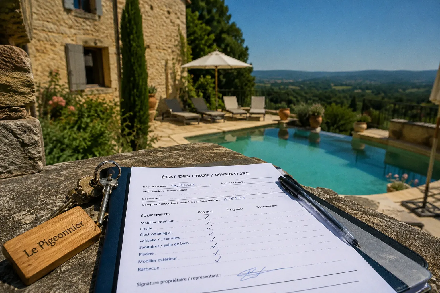 Luxury Dordogne gites: pre-booking details to confirm